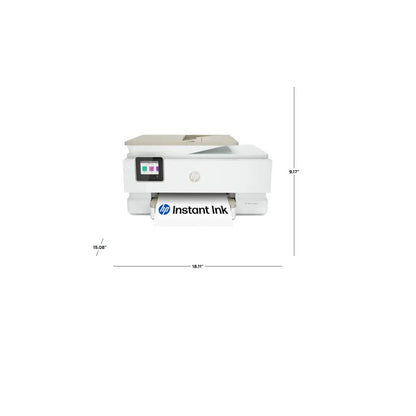 HP - Envy Inspire 7955e Wireless AI-Enabled AiO Inkjet Photo Printer White & Sandstone 1W2Y8A#B1H