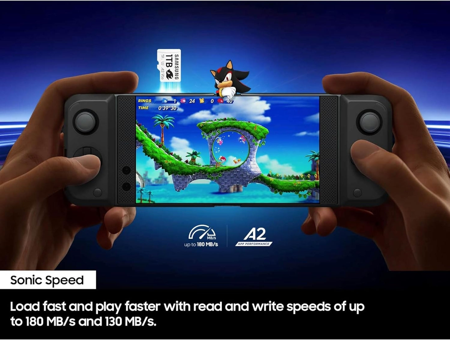 Samsung PRO Plus Sonic The Hedgehog + Adapter 256GB microSDXC MB-MD256SA