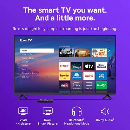 Roku 43" Class Select Series 4K LED Smart RokuTV (2026) 43R4E5