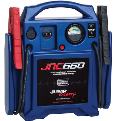 Clore Automotive Jump-N-Carry JNC660 1700 Peak Amp 12 Volt Jump Starter, Blue