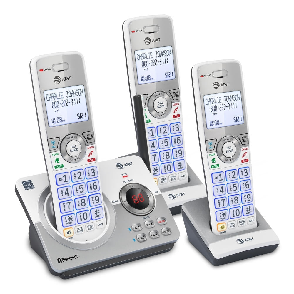 AT&T 3-Handset Answering System with Connect to Cell DL72350