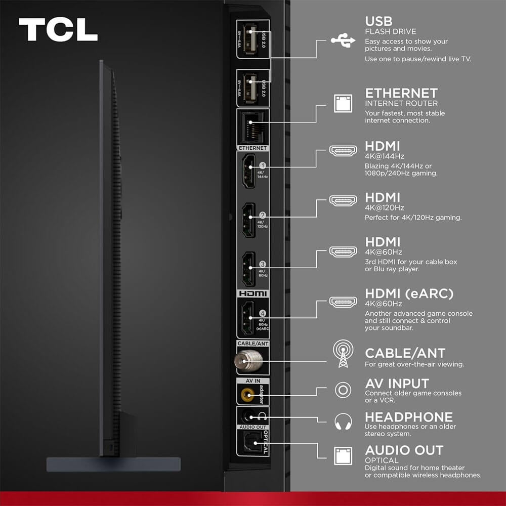 TCL - 98" Class QM7-Series 4K UHD HDR QD Mini LED Smart Google TV 98QM751G