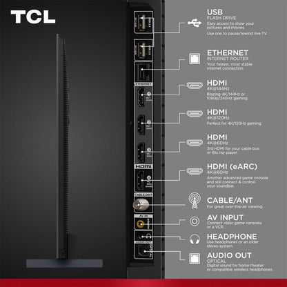 TCL - 98" Class QM7-Series 4K UHD HDR QD Mini LED Smart Google TV 98QM751G