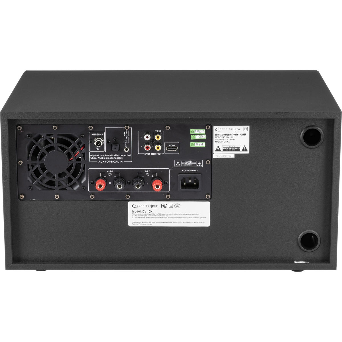 Technical Pro DV10K Stereo Audio Receiver with Built-in Multi-Region DVD Player
