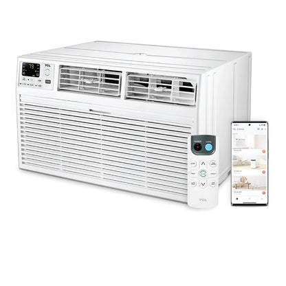 TCL 14,000 BTU (DOE) 230V Through-the-Wall Air Conditioner Cools 700 sq. ft., Remote and Wi-Fi H14T9XH