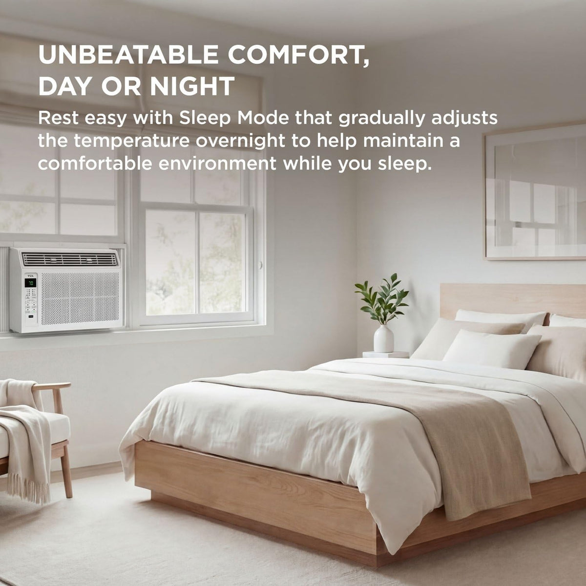 TCL 6,000 BTU Window Air Conditioner, Fan & Dehumidifier, 250 Sq. Ft., Remote Control, Easy-to-Use, Reusable Filter - H6W23W