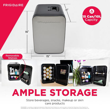Frigidaire Portable 10L, 15-can Mini Fridge Stainless Steel EFMIS183-B-SS
