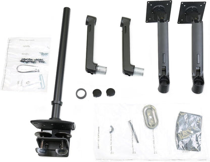 Ergotron LX Dual Desk Mount Stacking Arm for Displays up to 40" Matte Black 45-509-224