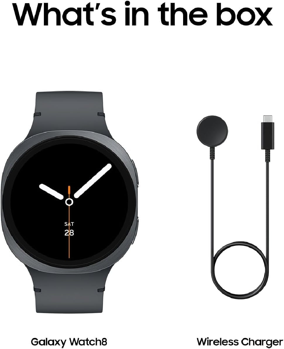 Samsung Galaxy Watch8 Aluminum Smartwatch 44mm BT Graphite (2025) SM-L330NDAAXAA