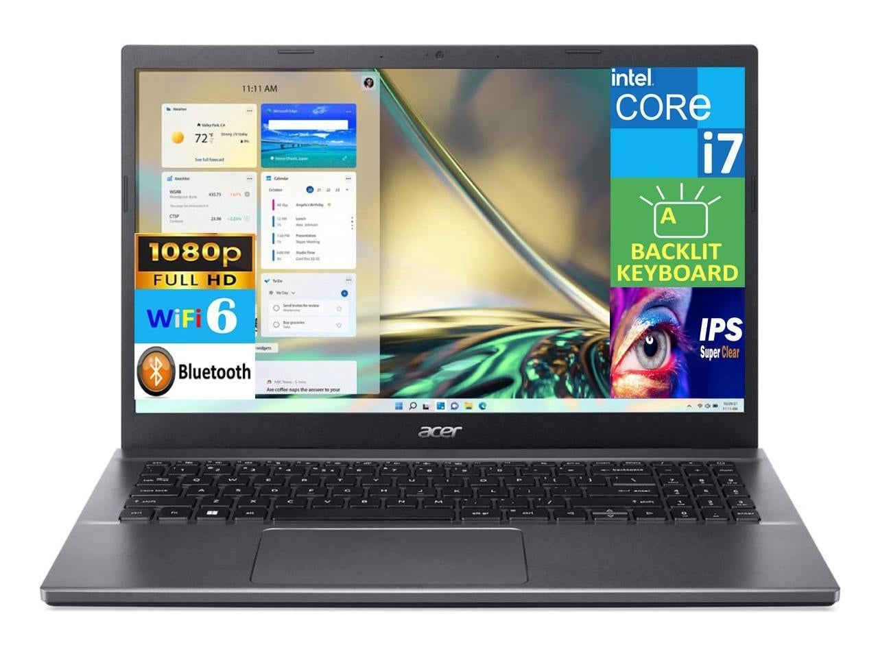 Acer Aspire 5 15.6" Laptop Intel Core i7-1255U 1.70GHz 16GB RAM 512GB SSD W11H