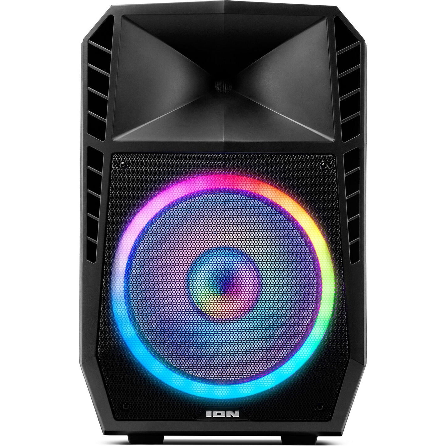 ION Audio Total PA Spartan High-Power Bluetooth PA System with Lights, Stand, and Microphone IPA123A Black