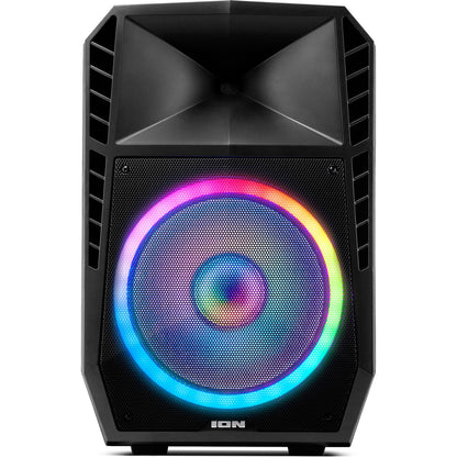 ION Audio Total PA Spartan High-Power Bluetooth PA System with Lights, Stand, and Microphone IPA123A Black