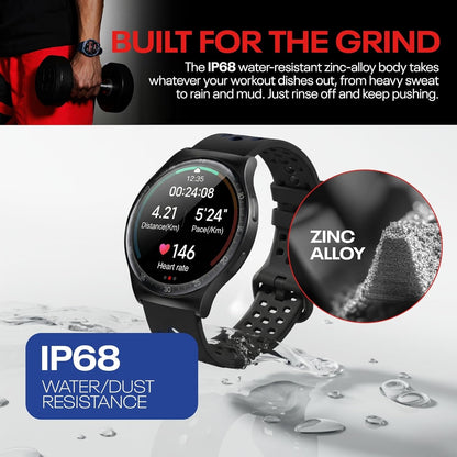 Reebok - PULSE Smartwatch with 1.43" AMOLED Display, 10-Day Battery Life, 80+ Sport Modes