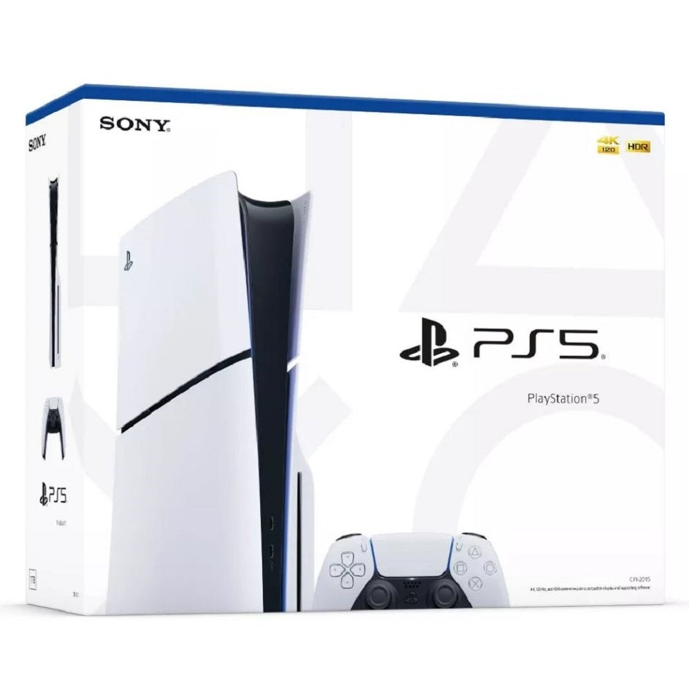 Sony PlayStation 5 Slim Console White 4K-TV Gaming 1TB 1000039671