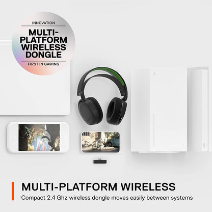 SteelSeries Arctis 7X+ Next Generation Wireless Gaming Headset on Xbox Series X|S with 30-Hour Battery, USB-C Charging 61472