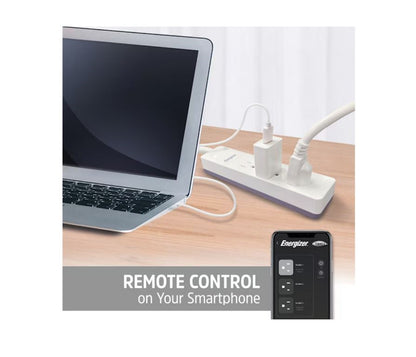 Energizer Connect 125-Volt 3 -Outlet Indoor Smart Plug EIX3-1003-WHT