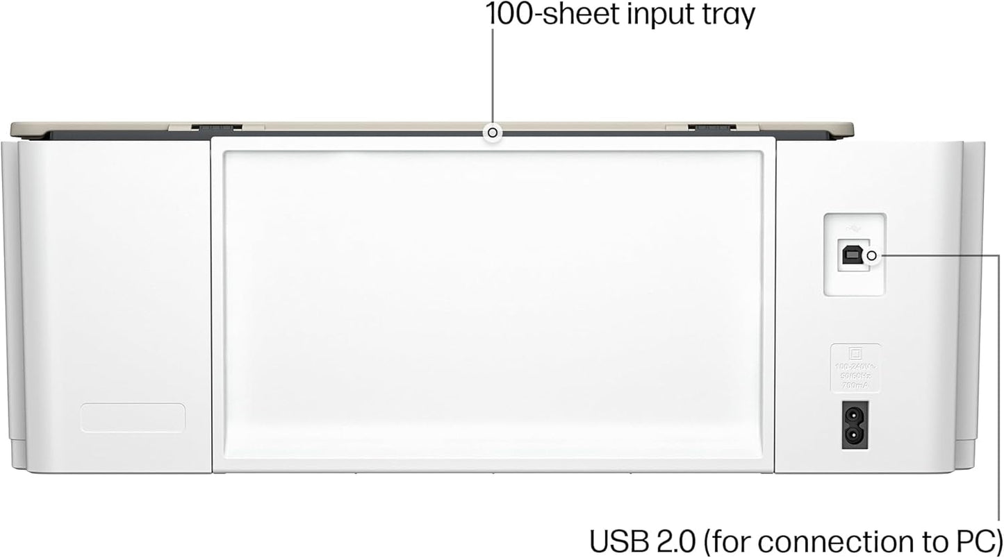 HP - Smart Tank 5103 Wireless AI-Enabled AiO Supertank Inkjet Printer w/ 100 Sheets of Photo Paper - White