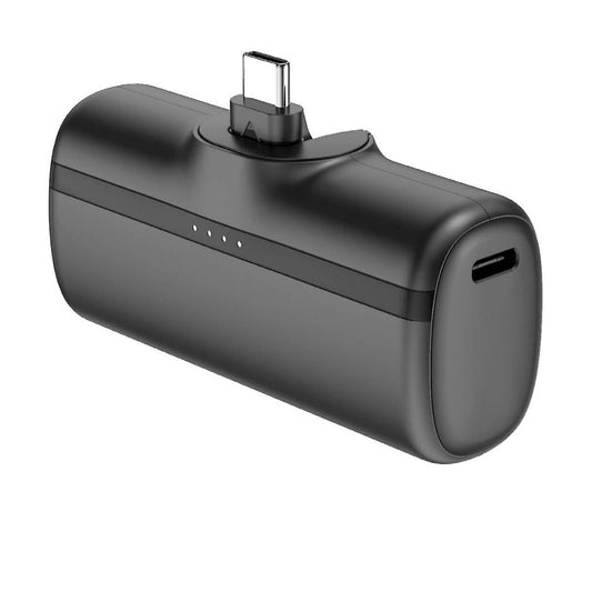 Nimble Bump 5000 mAh USB-C Power Bank with Foldable USB-C Connector Black NB-BPC-5K1C