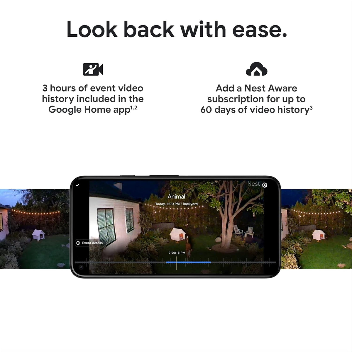 Google Nest Cam with Floodlight - Outdoor Camera - Floodlight Security Camera, White GA02411-US