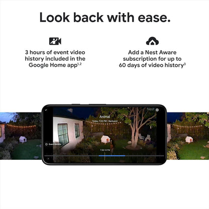 Google Nest Cam with Floodlight - Outdoor Camera - Floodlight Security Camera, White GA02411-US