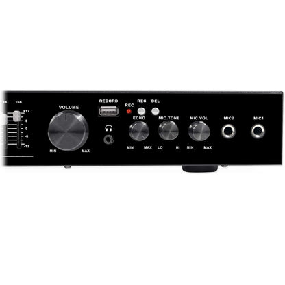 Technical Pro Bluetooth USB/SD Preamp Mixing Recorder w/2 Mic Inputs+9 Band EQ