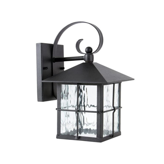 Sunset Black F4635-31-LED Outdoor Lantern Wall Light-Suitable for Wet Locations Finish 15W