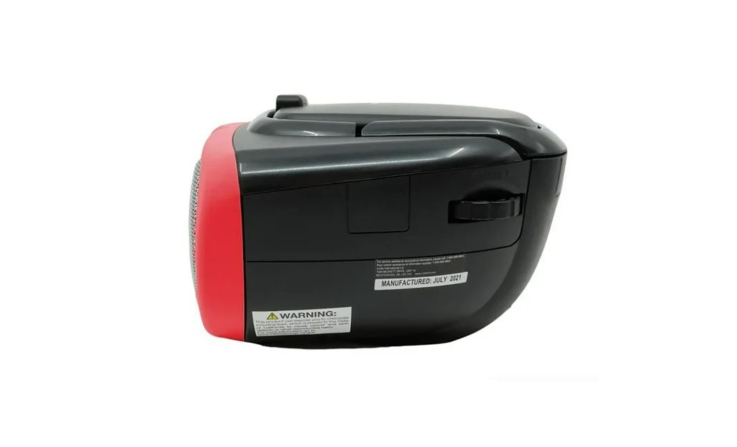 Proscan BoomBox/Portable CD Player with AM/FM Radio, AUX Input, Red PRCD243M-RED