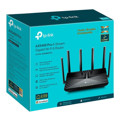TP-LINK Archer AX5400 Pro Wi-Fi 6 Dual-Band Gigabit Wireless Router with 2.5GB Port and Wi-Fi up to 5.4 Gbps