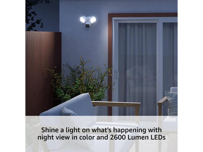 Blink Outdoor Wired 1080p Security Camera with Floodlight - White B0B5VLCL1N