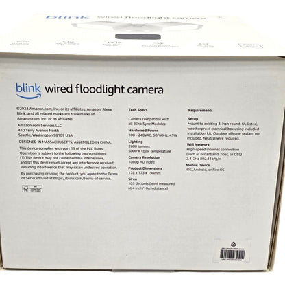 Blink Bundle: Wired Floodlight Camera + Pan-Tilt Indoor Cam + Video Doorbell 2