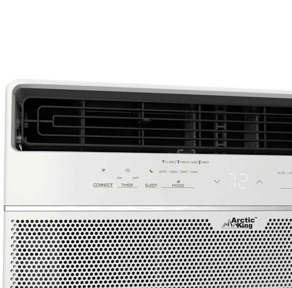 Arctic King 10,000 BTU Smart Window Air Conditioner, Cools Rooms up to 450 Sq. Ft., White RMWK10WR