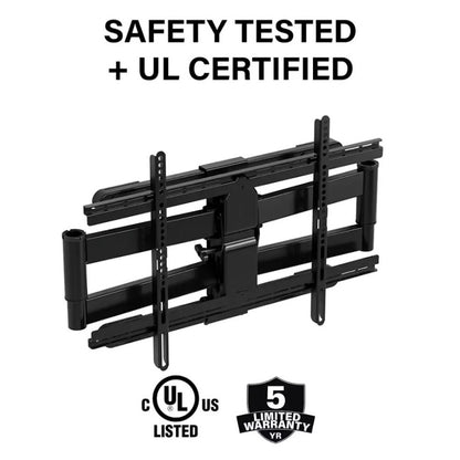 Sanus Decora Full-Motion TV Mount for 42"-90" TVs Up to 120 lbs. DLF225-B1 Black