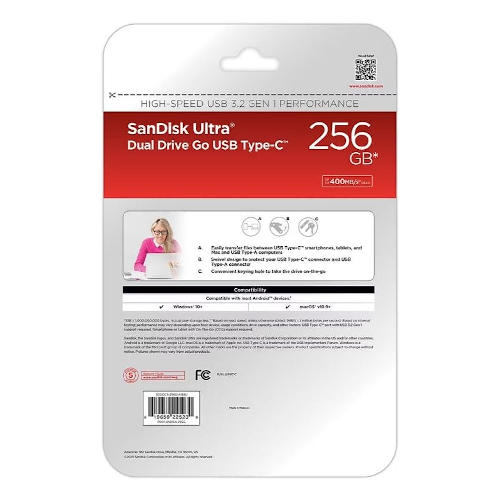 SanDisk Ultra Dual Drive Go 256GB SDDDC3-256G-A16BJ