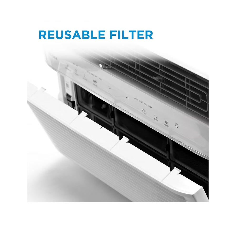 Midea Smart 12,000 BTU 550 Sq. Ft. Window Air Conditioner, 3-in-1 Comfort: get cooling, dehumidification, & fan modes, with Air Directional Louvers MAW12S1JWT-B