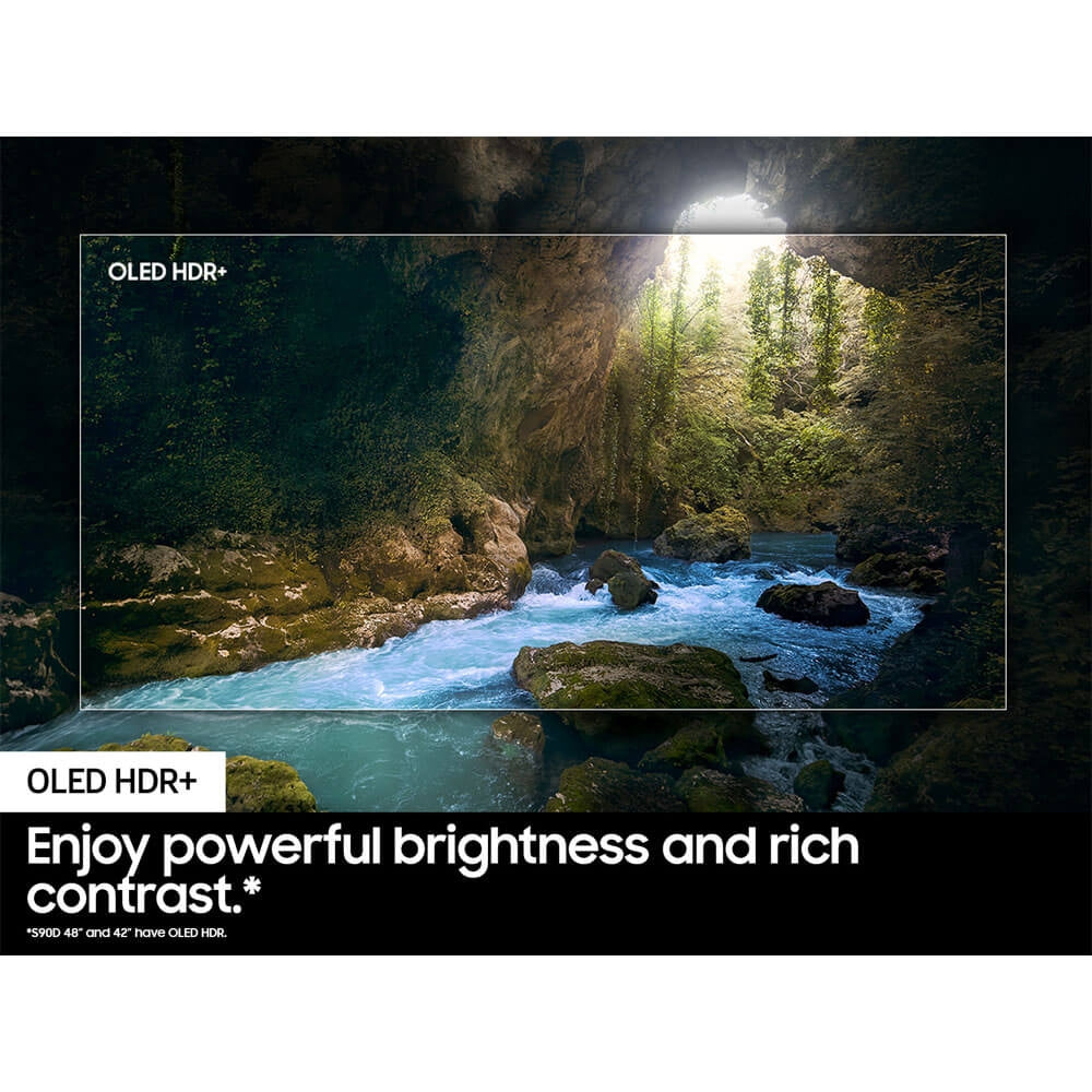 Samsung - 42” Class S90D Series OLED 4K UHD Smart Tizen TV QN42S90DAEXZA
