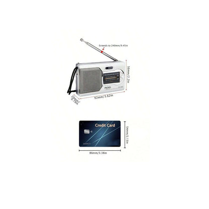 INDIN BC-R22 Mini Portable Pocket AM-FM Radio Receiver