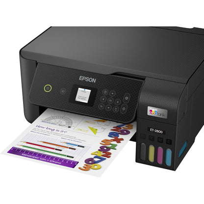 Epson EcoTank ET-2800 Wireless Color All-in-One Cartridge-Free Supertank Printer Black C11CJ66201