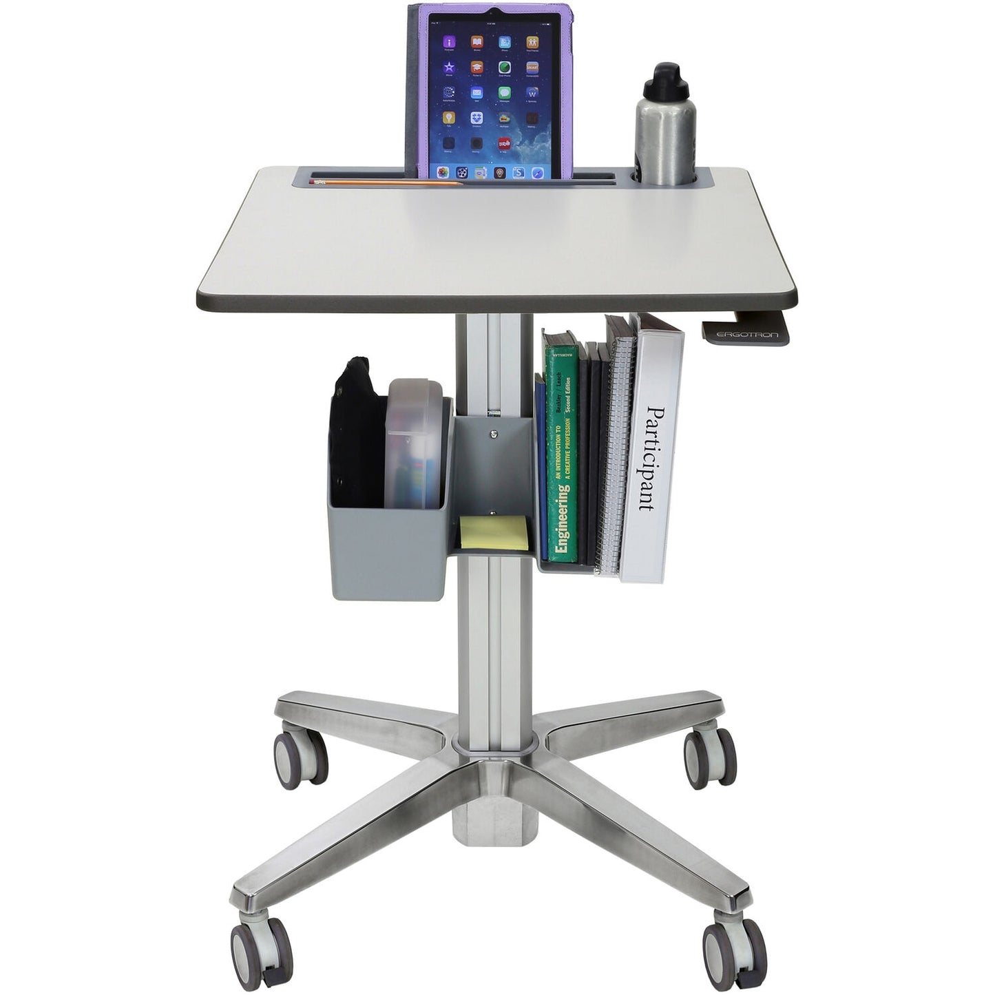 Ergotron LearnFit Mobile Sit-Stand Desk Short, 29 to 45" 24-547-003