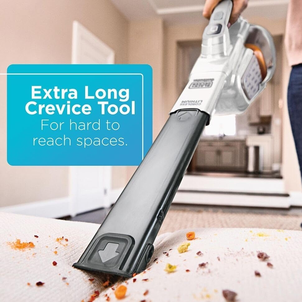 BLACK+DECKER Dust Buster Hand Held Vacuum Cordless Rechargeable, Portable Vacuum for Car HHVK320J10