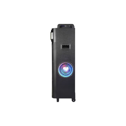 QFX Dual 12" Rechargeable Bluetooth Speaker System with Surround LED Party Lights & Graphic Display PBX-1260E