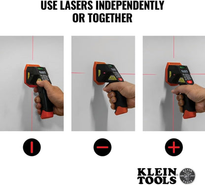 Klein Tools ESF150LL Laser Level Stud Finder, Bubble Level, Laser Class 3R; ≤5mW; 15-Foot in All Directions