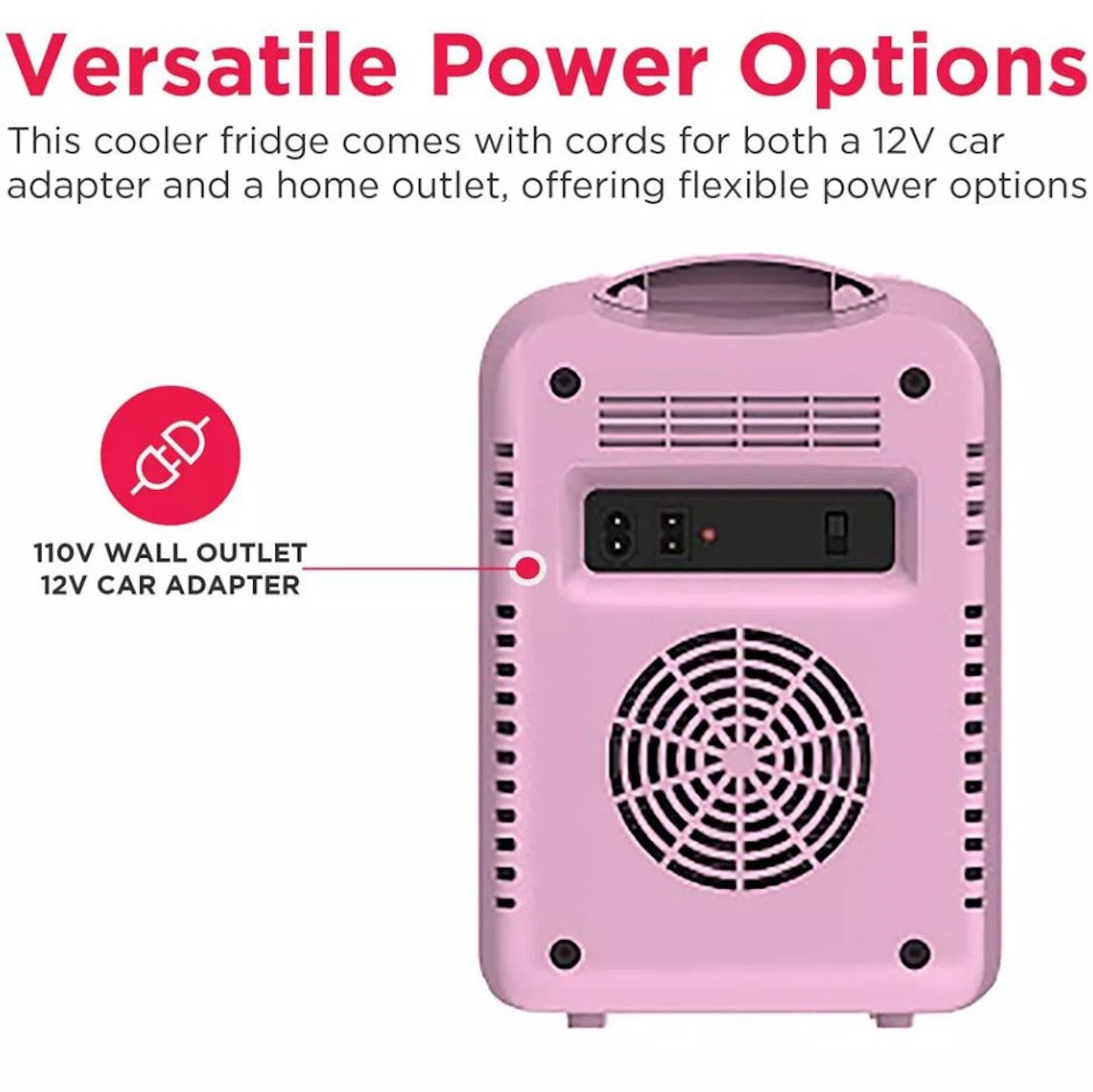 Frigidaire 6 Can Mini Personal Dorm Fridge Cooler Pink EFMIS190-PINK