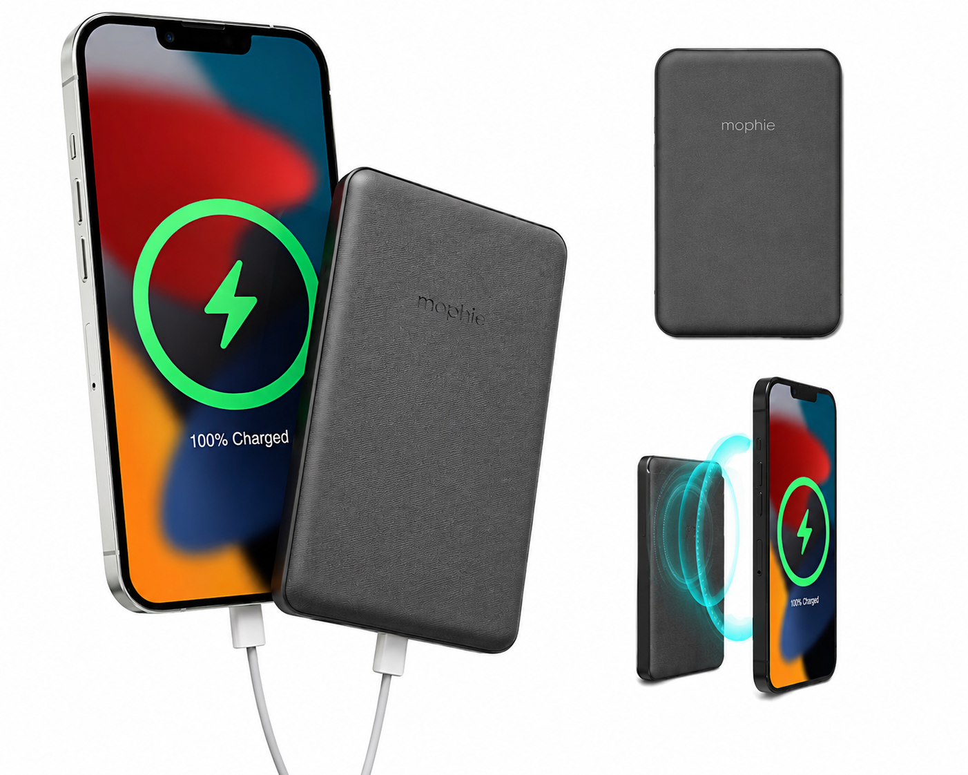 Mophie Snap+ Juice Pack Mini 5K Magnetic Wireless Charger - Black SNP-JP-5K