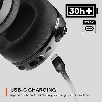 SteelSeries Arctis 7X+ Next Generation Wireless Gaming Headset on Xbox Series X|S with 30-Hour Battery, USB-C Charging 61472