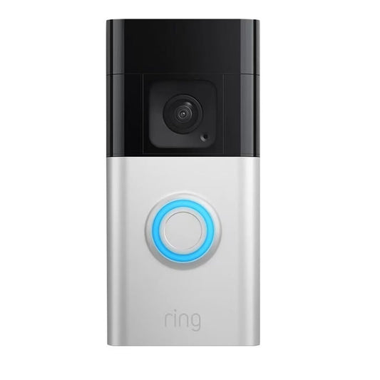 Ring Battery Doorbell Plus Smart Wi-Fi Video Doorbell Battery Operated with Head-to-Toe View Satin Nickel B09WZBPX7K