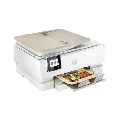 HP - Envy Inspire 7955e Wireless AI-Enabled AiO Inkjet Photo Printer White & Sandstone 1W2Y8A#B1H