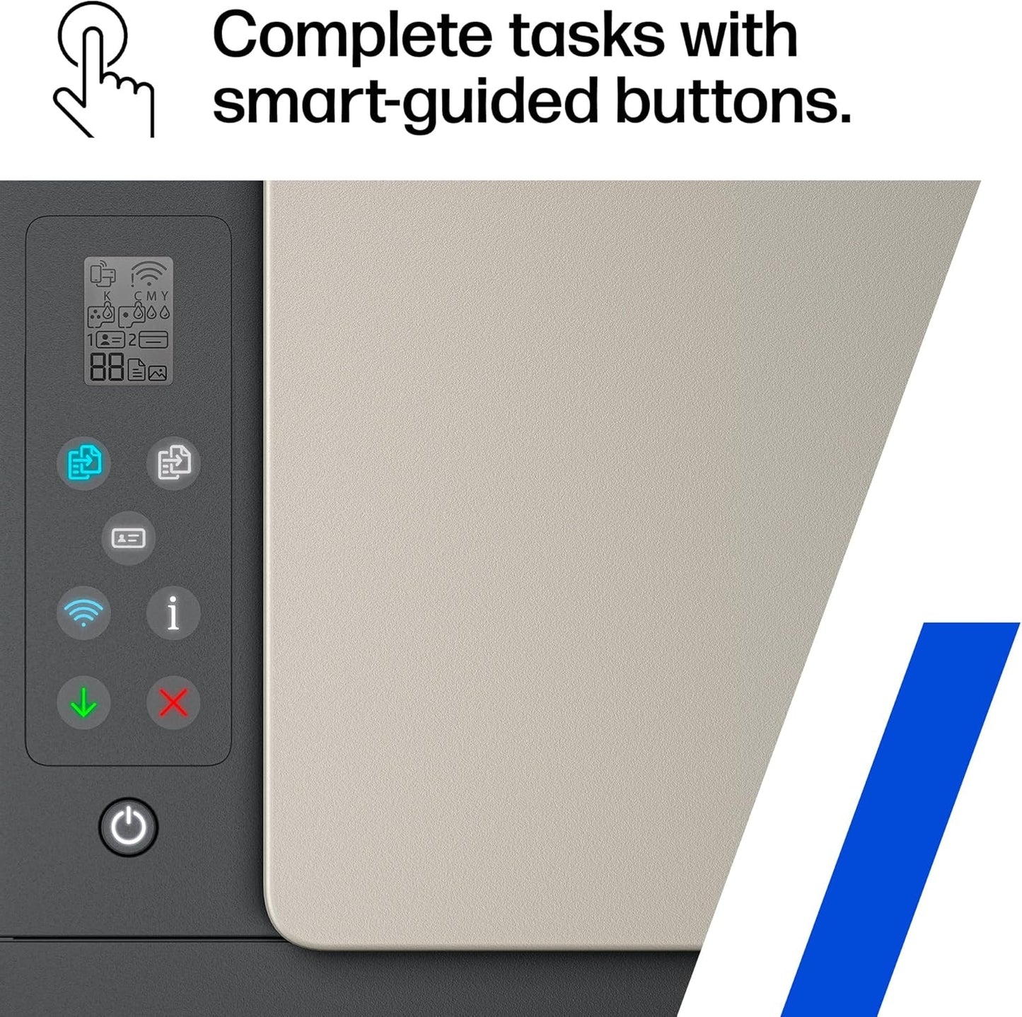 HP - Smart Tank 5103 Wireless AI-Enabled AiO Supertank Inkjet Printer w/ 100 Sheets of Photo Paper - White