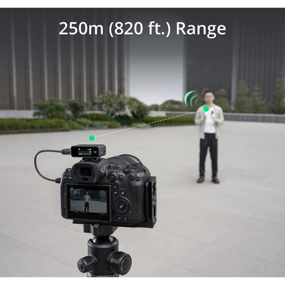DJI Mic Compact Digital Wireless Microphone System/Recorder for Camera & Smartphone (2.4 GHz)