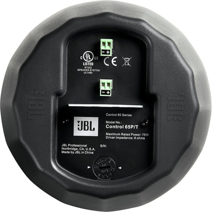 JBL Control 65P/T Full-Range Satellite Pendant Speaker Black, Pair C65P/T