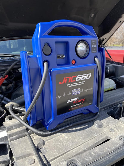 Clore Automotive Jump-N-Carry JNC660 1700 Peak Amp 12 Volt Jump Starter, Blue